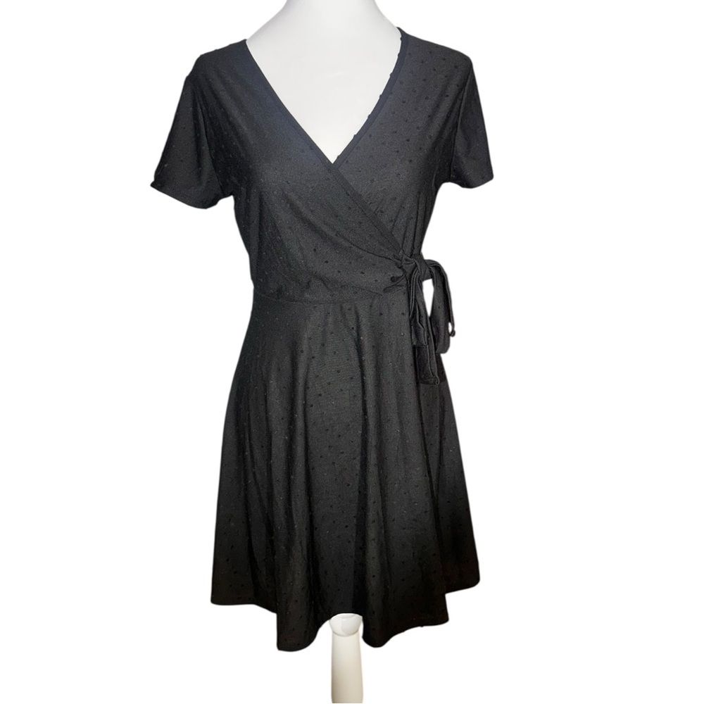 Rolla Coster Black Mini Wrap Dress